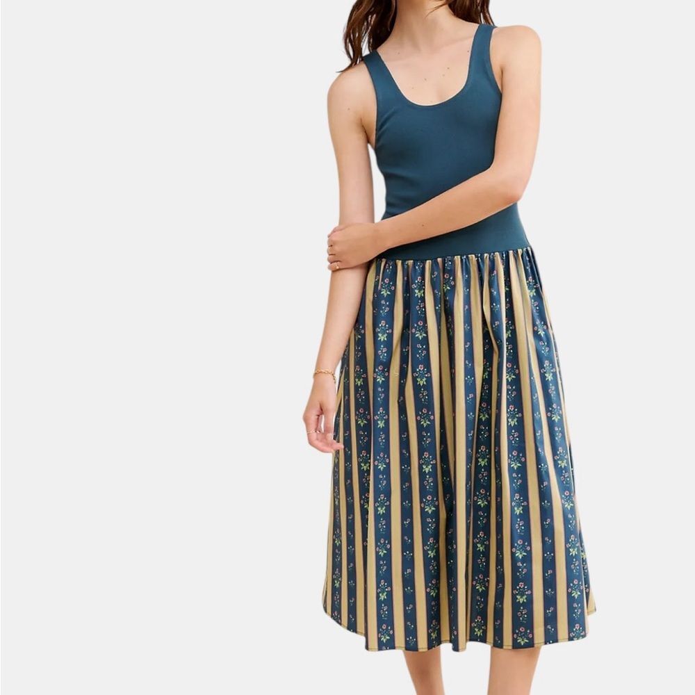 WeWoreWhat Scoop Neck Tank Floral Midi Dress